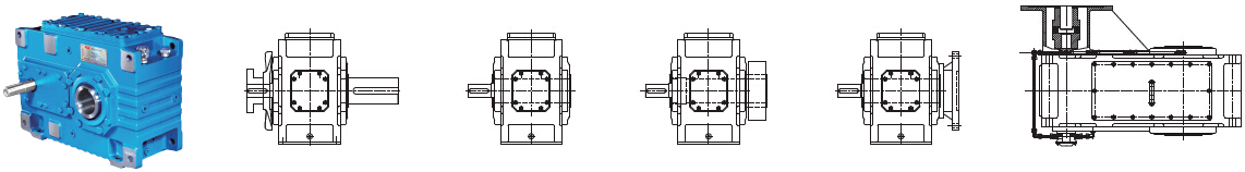 China Parallel Shaft Helical Industrial Gearbox