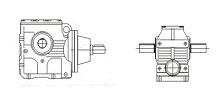 AD Shaft input helical-worm gear motor