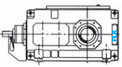 B..DH hollow shaft for shrink disk horizontal gearbox