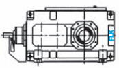 B.KH hollow shaft wiht involute splines horizontal gearbox