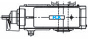 B..DV hollow shaft for shrink disk vertical reducer gearbox 