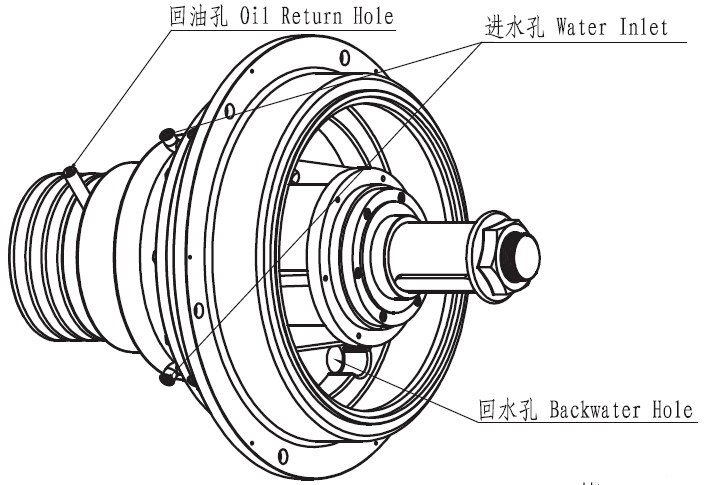 Gear reducer for straight line wire drawing machine