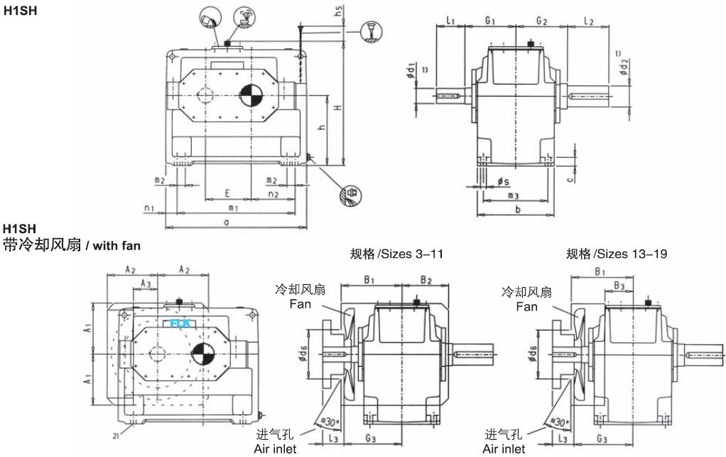 FLENDER H1SH11 Helical Gearbox