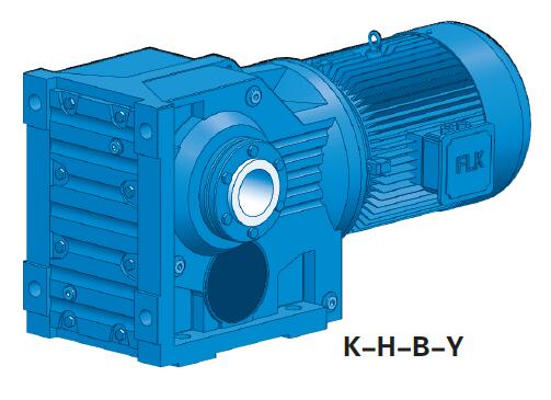 Helical Bevel Gear Reduction Motor with Shrink Disk