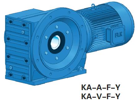 Hollow Shaft Helical Bevel Gear Reduction Motor with Output Flange