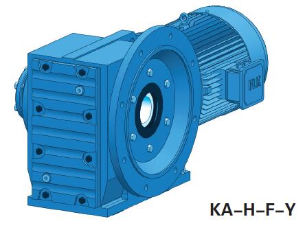 Flange Mounted Helical Bevel Gear Reduction Motor with Shink Disk