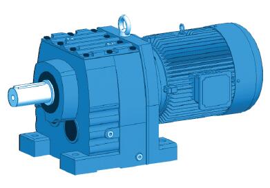 Foot Mounted Inline Helical Geared Motor