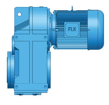 Hollow Shaft Parallel Shaft Helical Geared Motor With Torque Armed