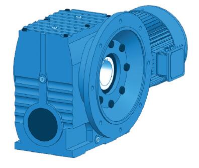Hollow Shaft Flange Mounted Worm Helical Gearmotor