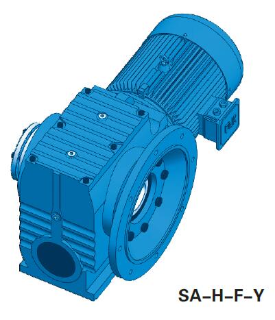 Flange Mounted Shrink Disk Worm Helical Gearmotor