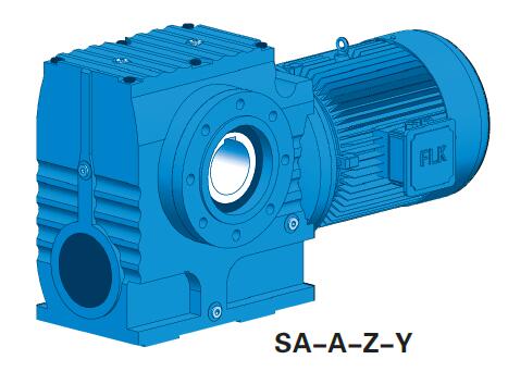 Hollow Shaft B14 Flange Mounted Worm Helical Gearmotor