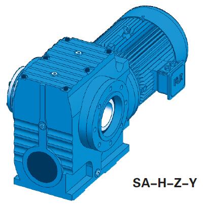 Shrink Disk Hollow Shaft B14 Flange Mounted Worm Helical Gearmotor