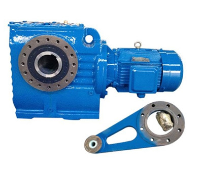 SAT series Hollow Shaft Worm Gearmotor with Torque Arm